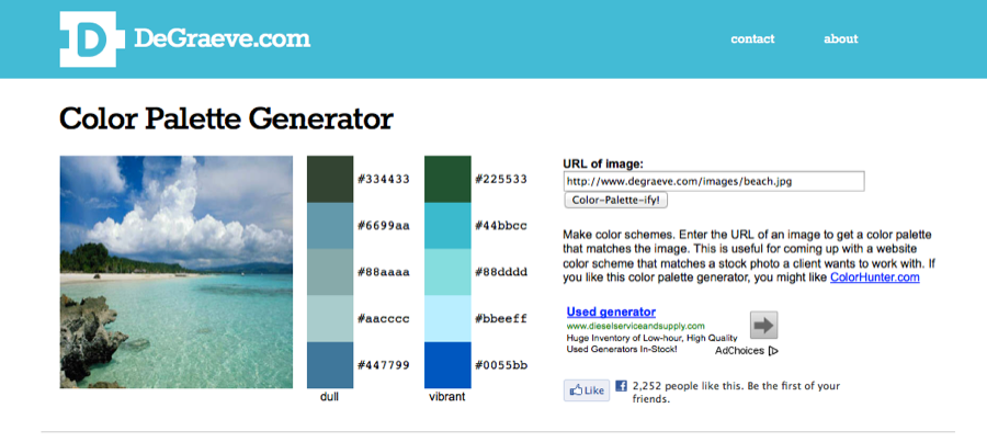Color Palette help with color schemes for designers