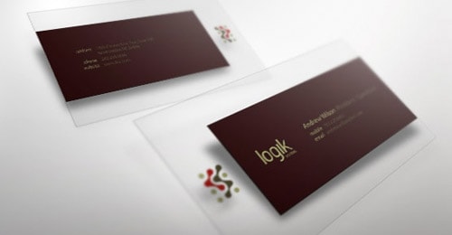 brown business card